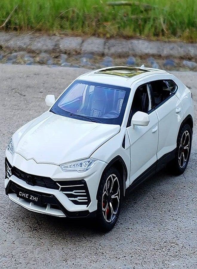 DEUSON ECOM 1:24 Urus Toy Car for Kids Diecast Metal Cars Model Urus Toy Car for Kids Sound and Light Pull Back Openable Door, Yellow - Image 4